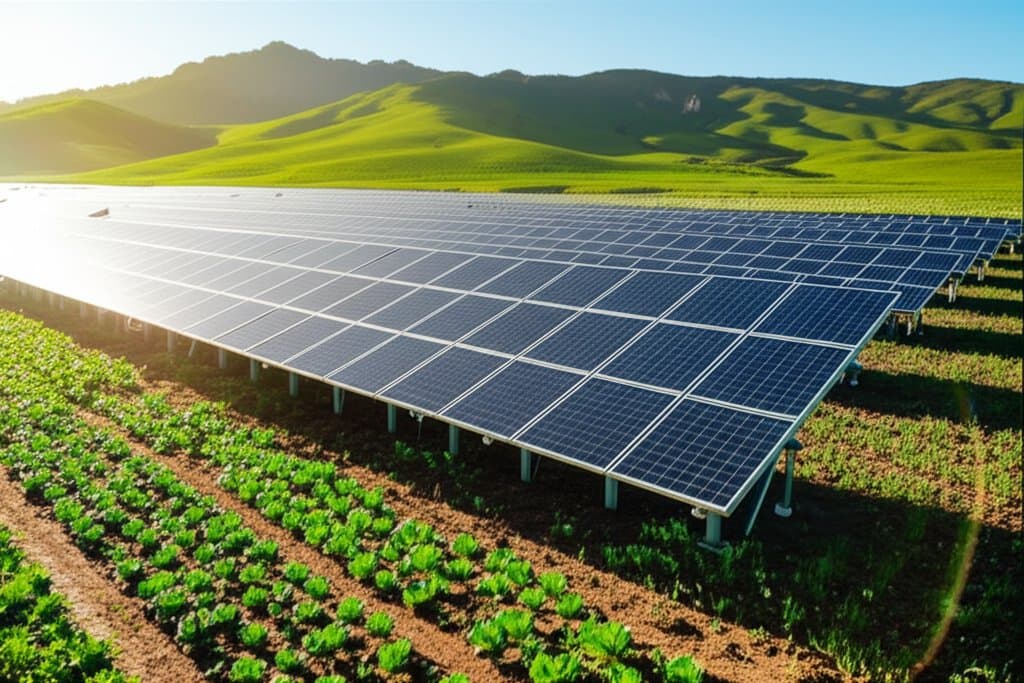 Featured image for Dual-Use Solar Farms Now Grow Crops and Power Together