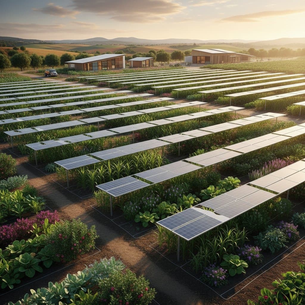 Featured image for Solar Panels That Let Crops Grow Underneath Them