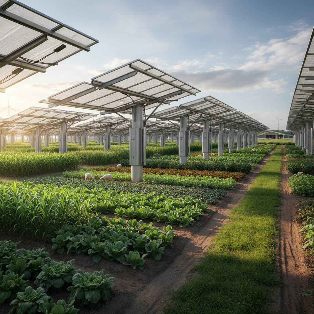 Featured image for Solar Panels That Let Crops Grow Underneath Them