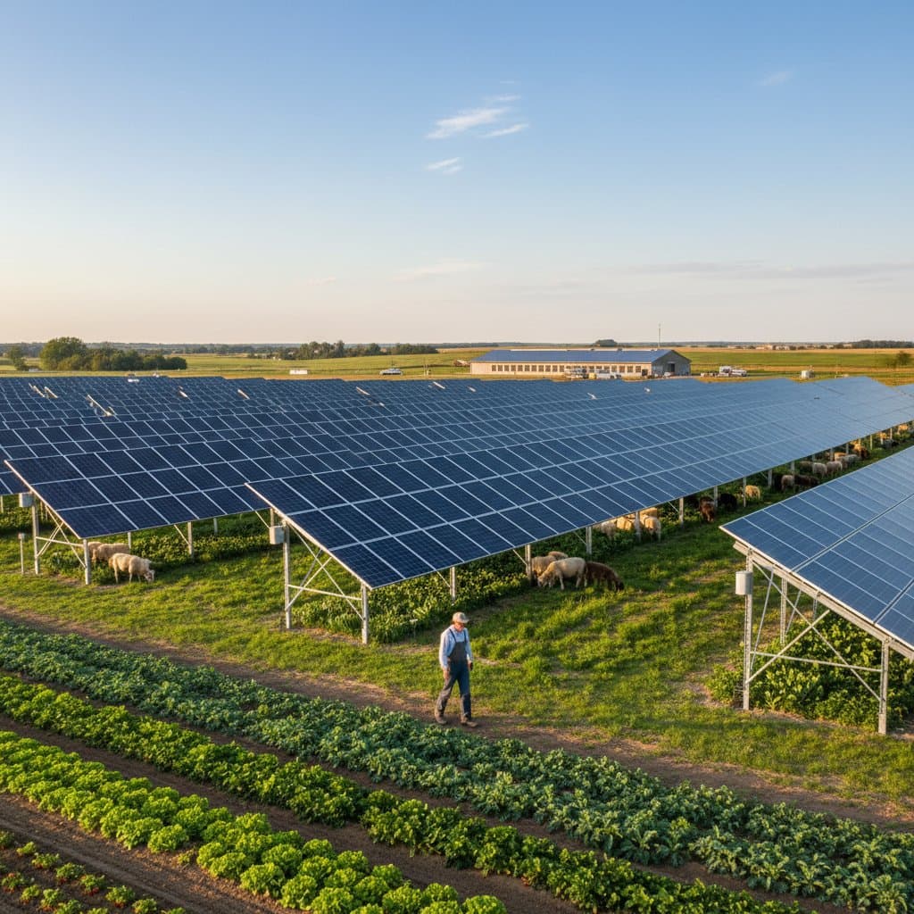 Featured image for Solar Panels That Grow Food While Making Power