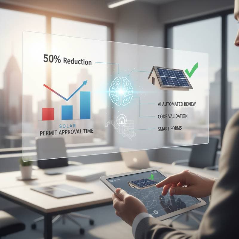 Featured image for AI Slashes Solar Permit Wait Times by 50 Percent
