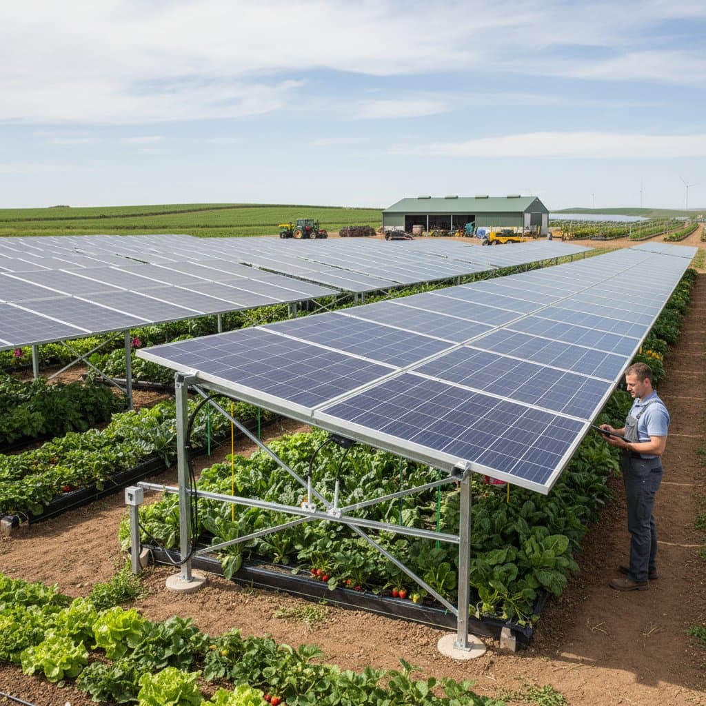 Image for Solar Panels That Grow Food While Making Energy