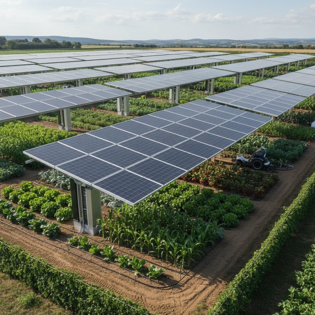 Featured image for Agrivoltaics Lets Farmers Grow Crops Under Solar Panels