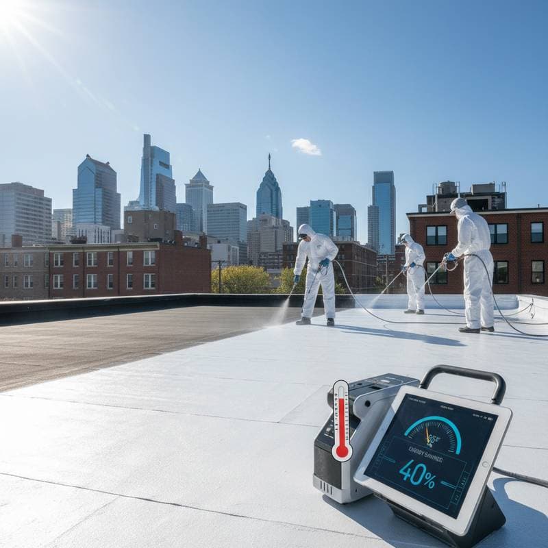 Featured image for Cool Roof Coatings Cut Summer Energy Bills 40%
