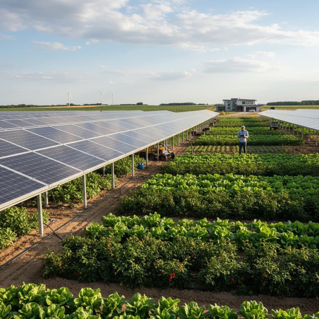 Featured image for Solar Panels Boost Farm Yields 30% While Cutting Water Use