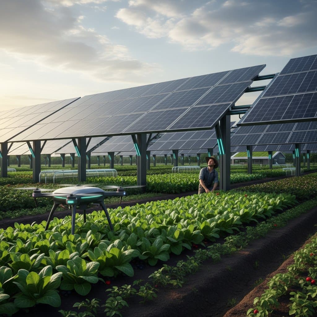 Featured image for Agrivoltaics: Dual Income from Crops and Solar Power
