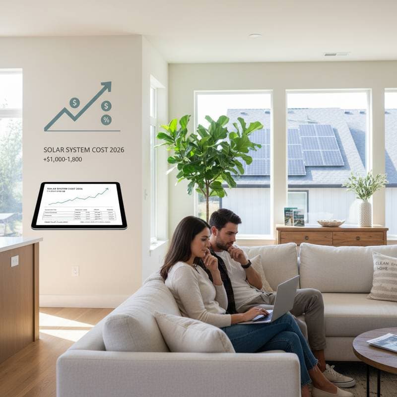 Featured image for 2026 Solar Tariffs Add $1,000-$1,800 to Home Systems