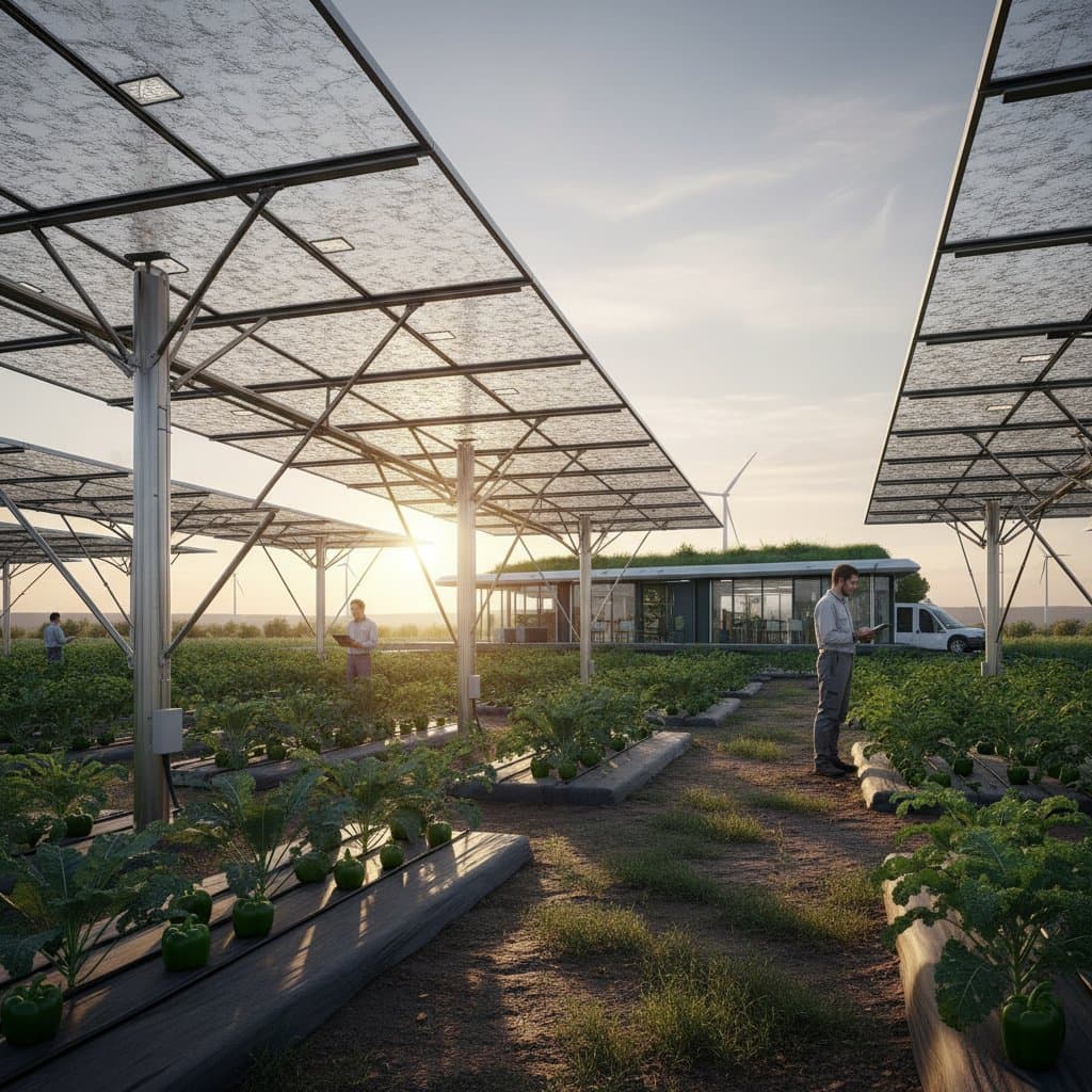 Featured image for Solar Panels That Share Land With Crops Work Better