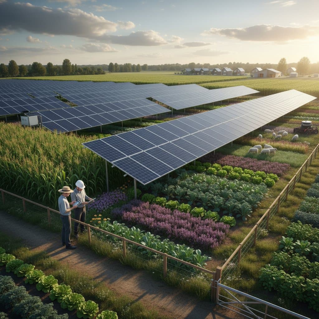 Image for Agrivoltaics: Solar Farms Growing Food and Power