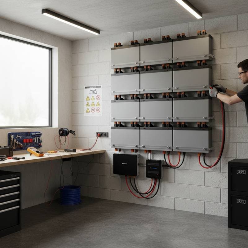 Image for Build a Safe $3K Battery Wall for Backup Power