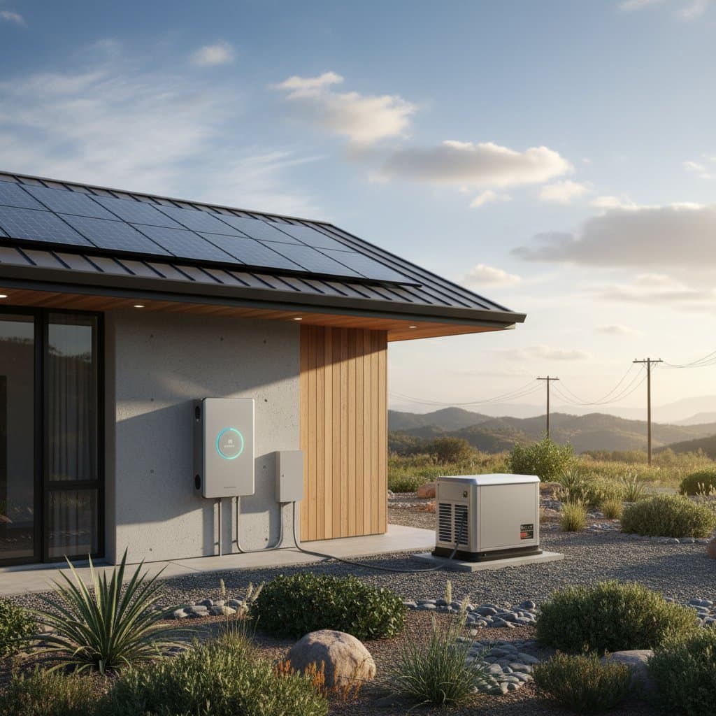 Image for Solar-Generator Hybrids Bridge Power Gaps in Outages