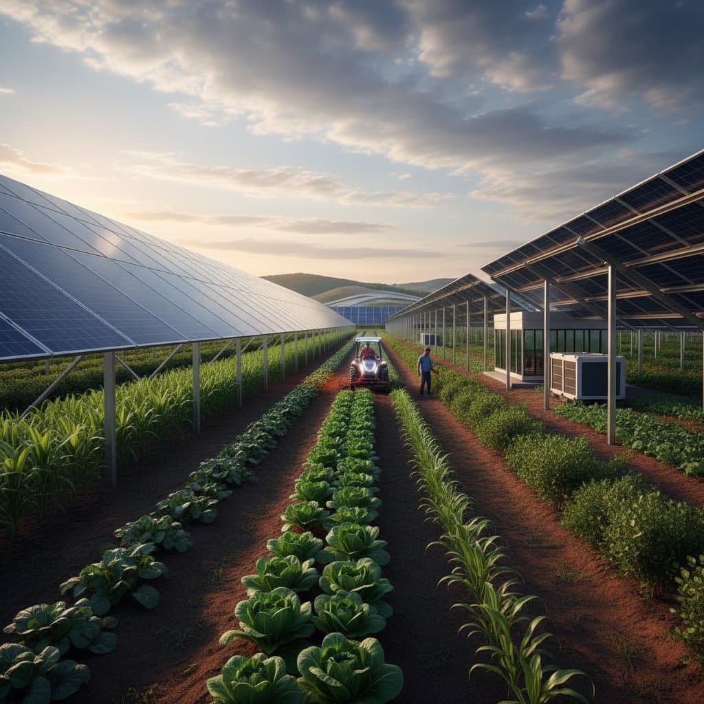 Image for Agrivoltaics: Growing Crops Under Solar Panels