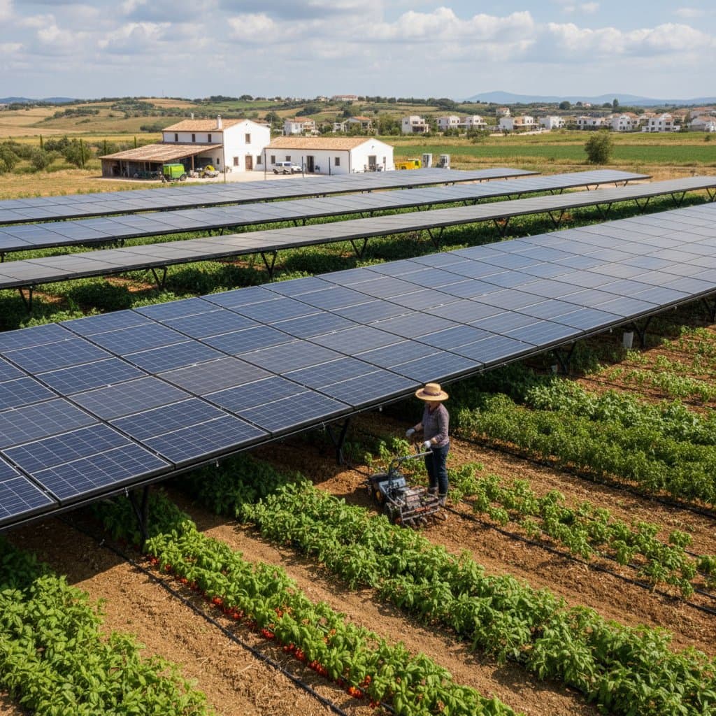 Dual-Use Solar Farms Generate Power Without Losing Crops