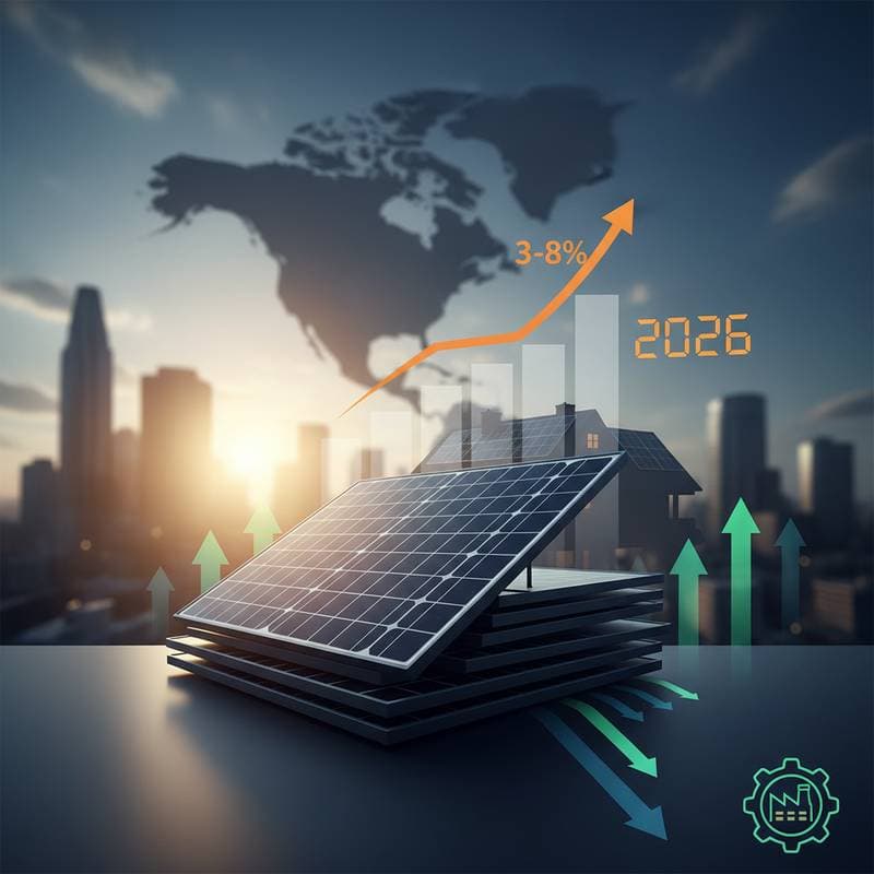 Image for 2026 Solar Tariffs Will Raise Panel Prices 3-8%