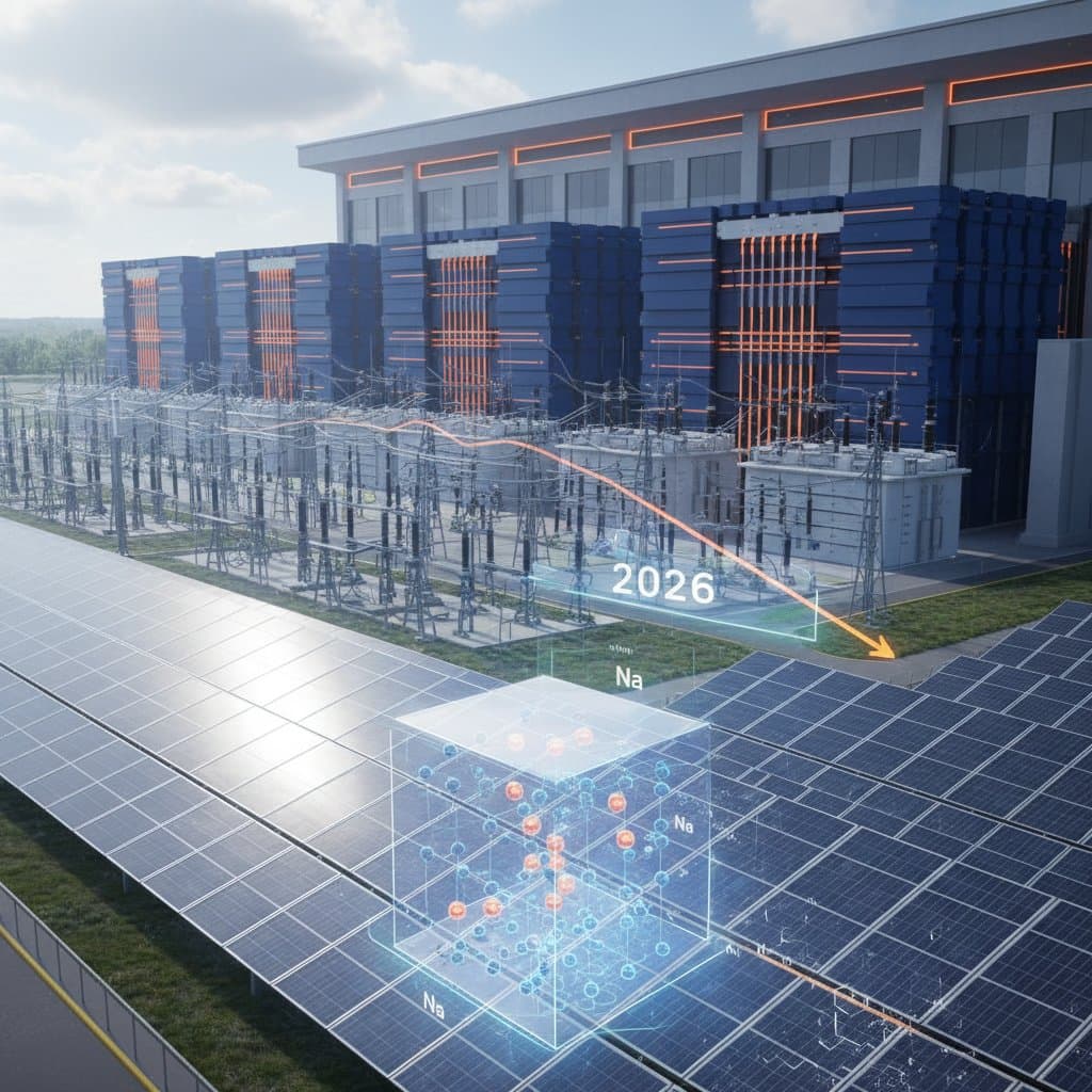 Featured image for Sodium-Ion Batteries Cut Grid Storage Costs by 2026