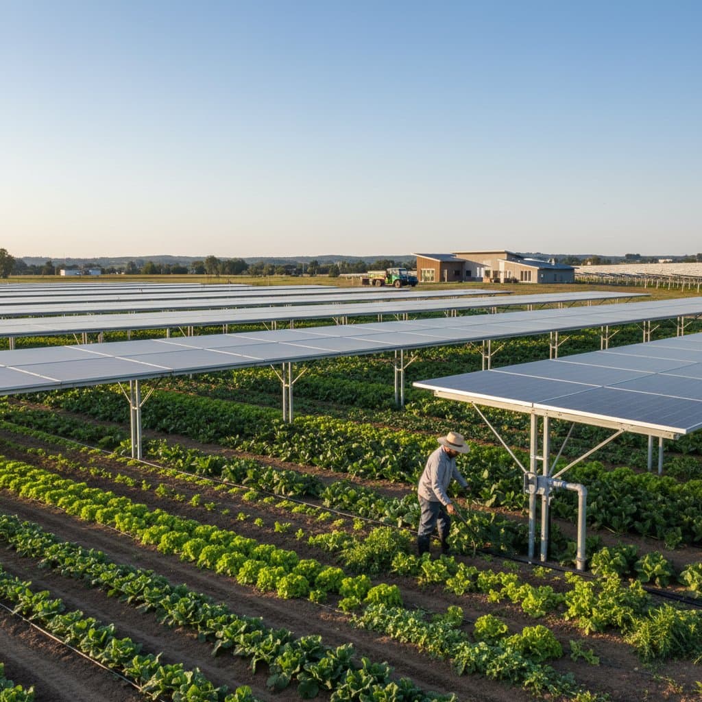 Featured image for Agrivoltaics Lets Farms Grow Crops and Generate Power