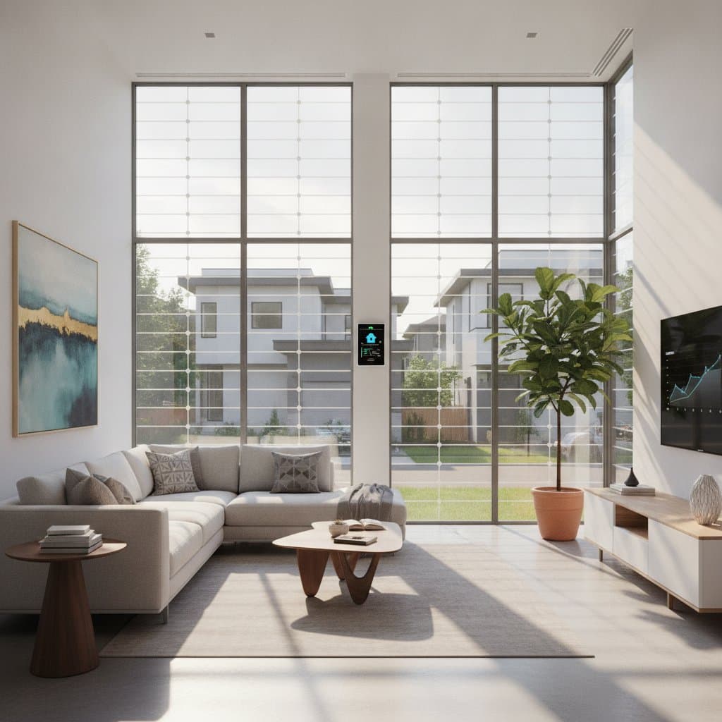 Image for Smart Glass Windows Turn Sunlight Into Home Power