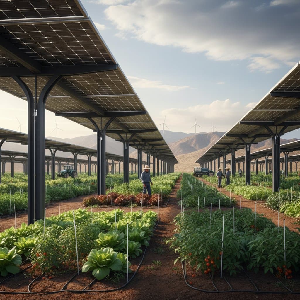Featured image for Solar Panels That Grow Food While Generating Power