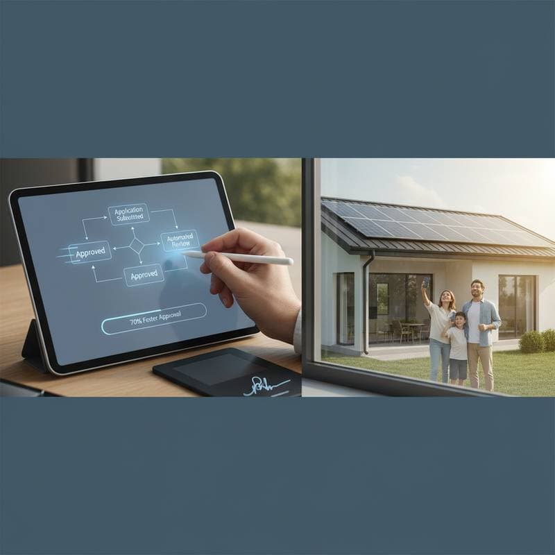 Featured image for Fast-Track Apps Cut Solar Permit Waits 70%
