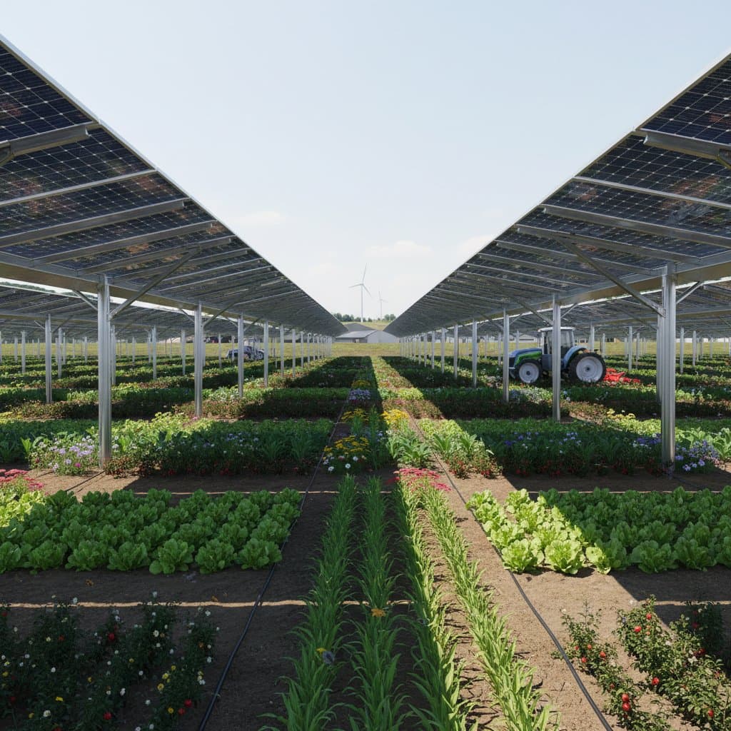 Featured image for Agrivoltaics: Solar Panels That Grow Food and Energy