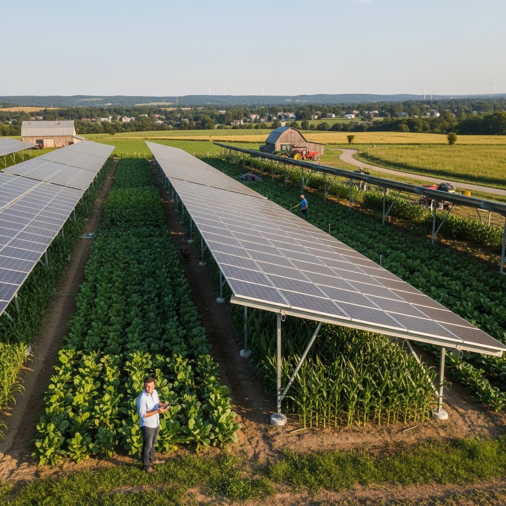 Featured image for Agrivoltaics Doubles Farm Income Without Losing Crops