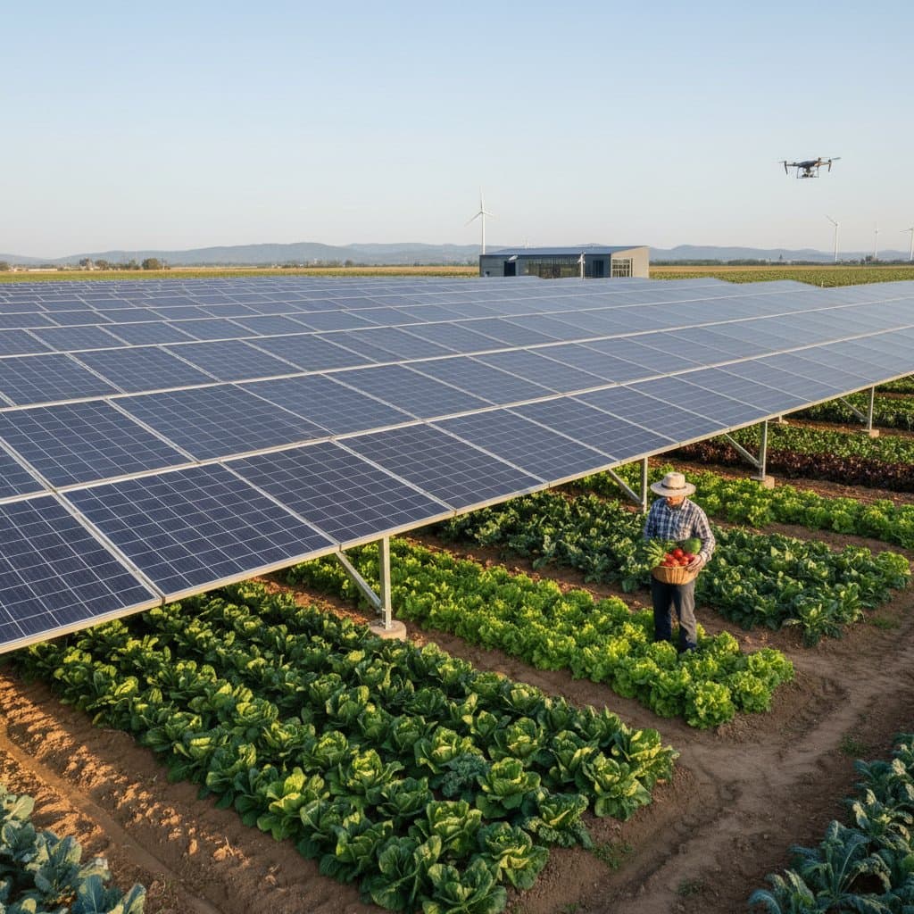 Featured image for Agrivoltaics Let Farms Double Income While Growing Crops