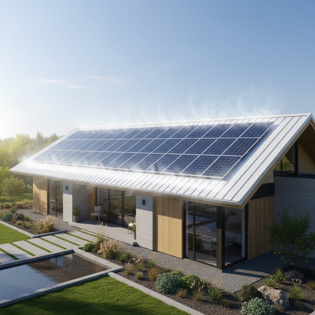 Featured image for Cool Roofs Keep Solar Panels 40% More Efficient