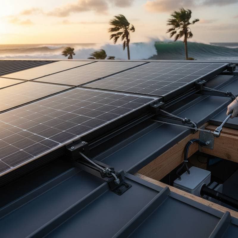 Featured image for Hurricane-Rated Solar: What Wind Speed Tests Really Mean