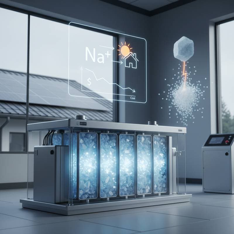 Featured image for Sodium Batteries Cut Solar Storage Costs in 2025