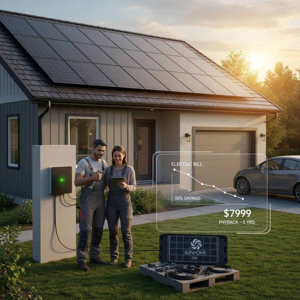 Featured image for DIY Solar Cuts Bills in Half for Under $8K