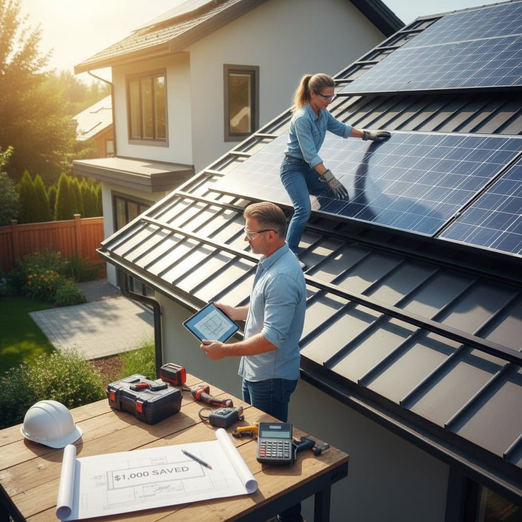 Featured image for Save $15K Installing Solar Panels Yourself