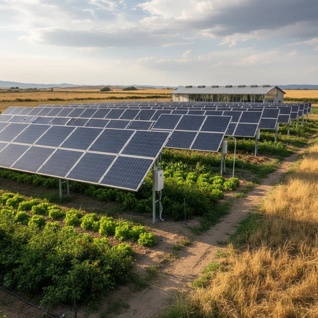 Featured image for Agrivoltaics Boosts Farm Yields Under Solar Panels