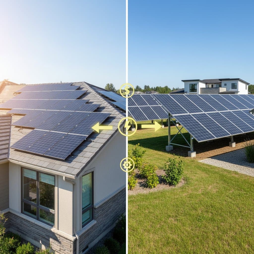 Featured image for Ground vs Roof Solar: Which Pays Back Faster in 2025