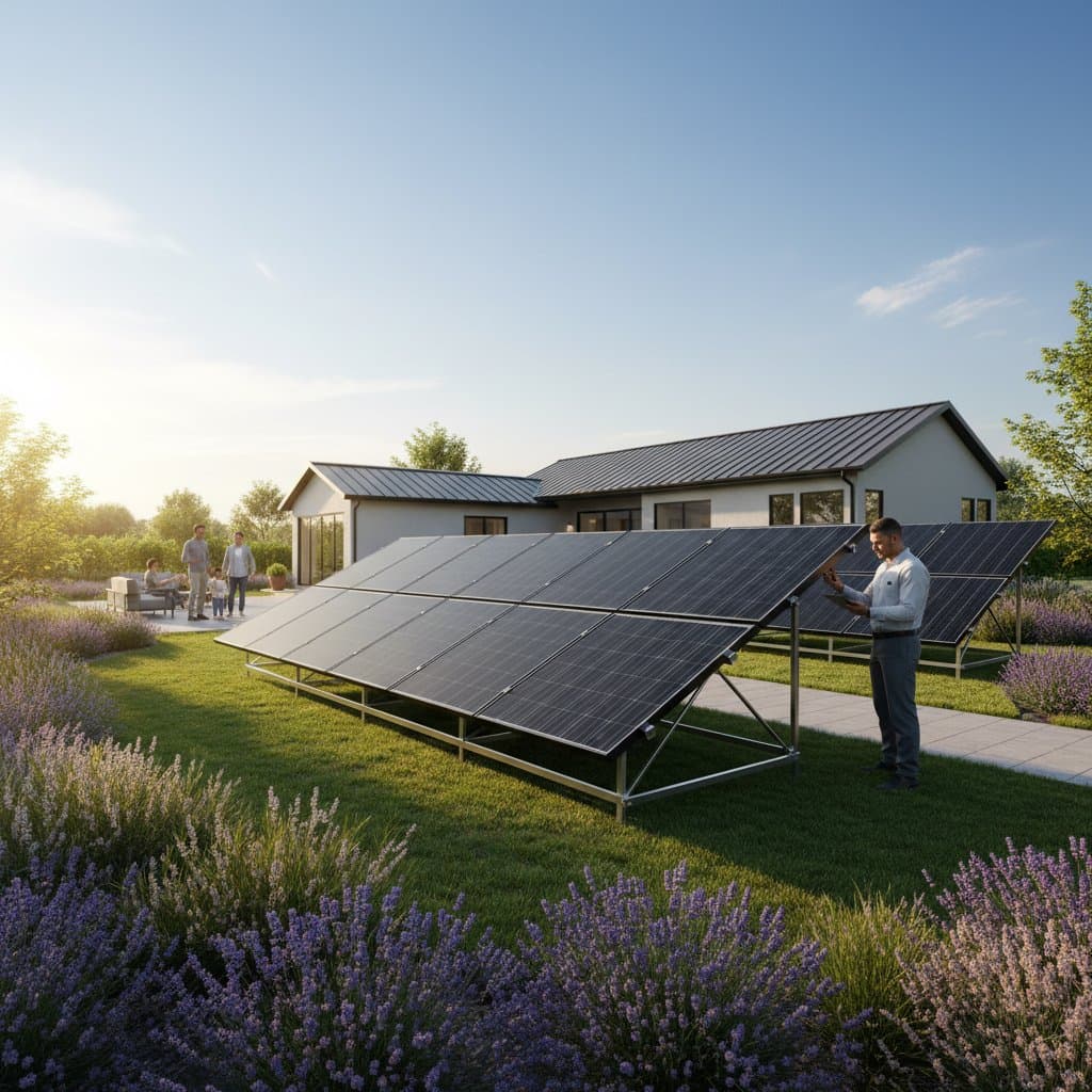 Featured image for Why Ground-Mount Solar Beats Rooftop Systems in 2025