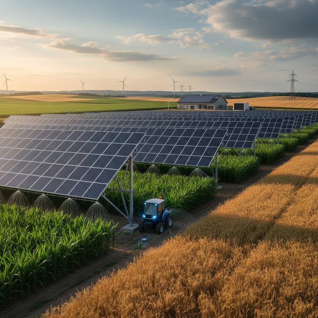 Featured image for Solar Panels Stabilize Farm Income During Crop Downturns
