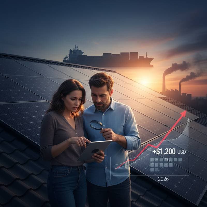 Featured image for How 2026 Solar Tariffs Add $1,200 to Your System Cost