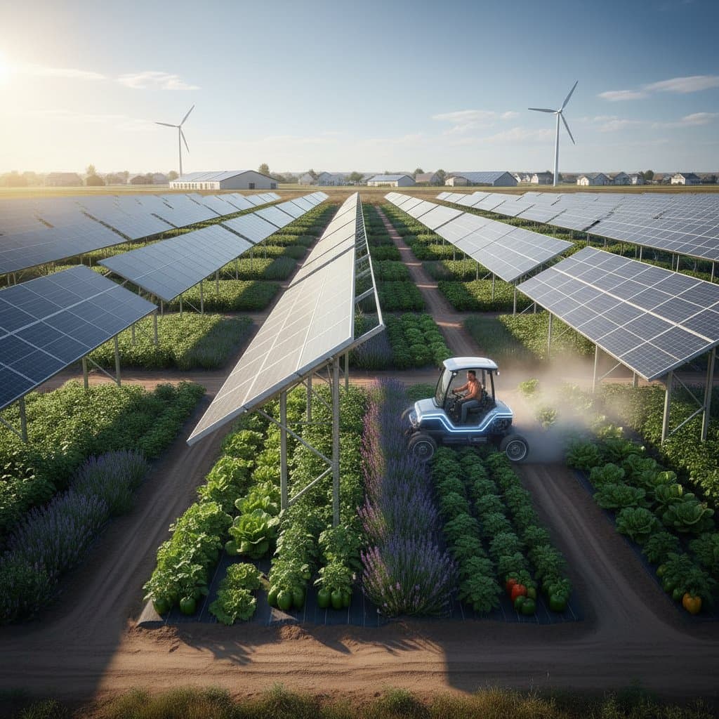 Featured image for Agrivoltaics: How Solar Panels Boost Crop Yields