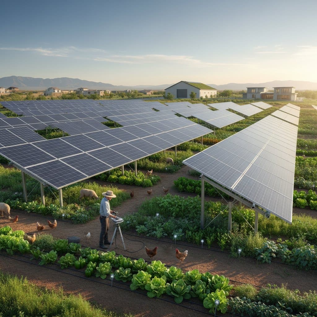 Featured image for Solar Farms Now Growing Food Beneath the Panels