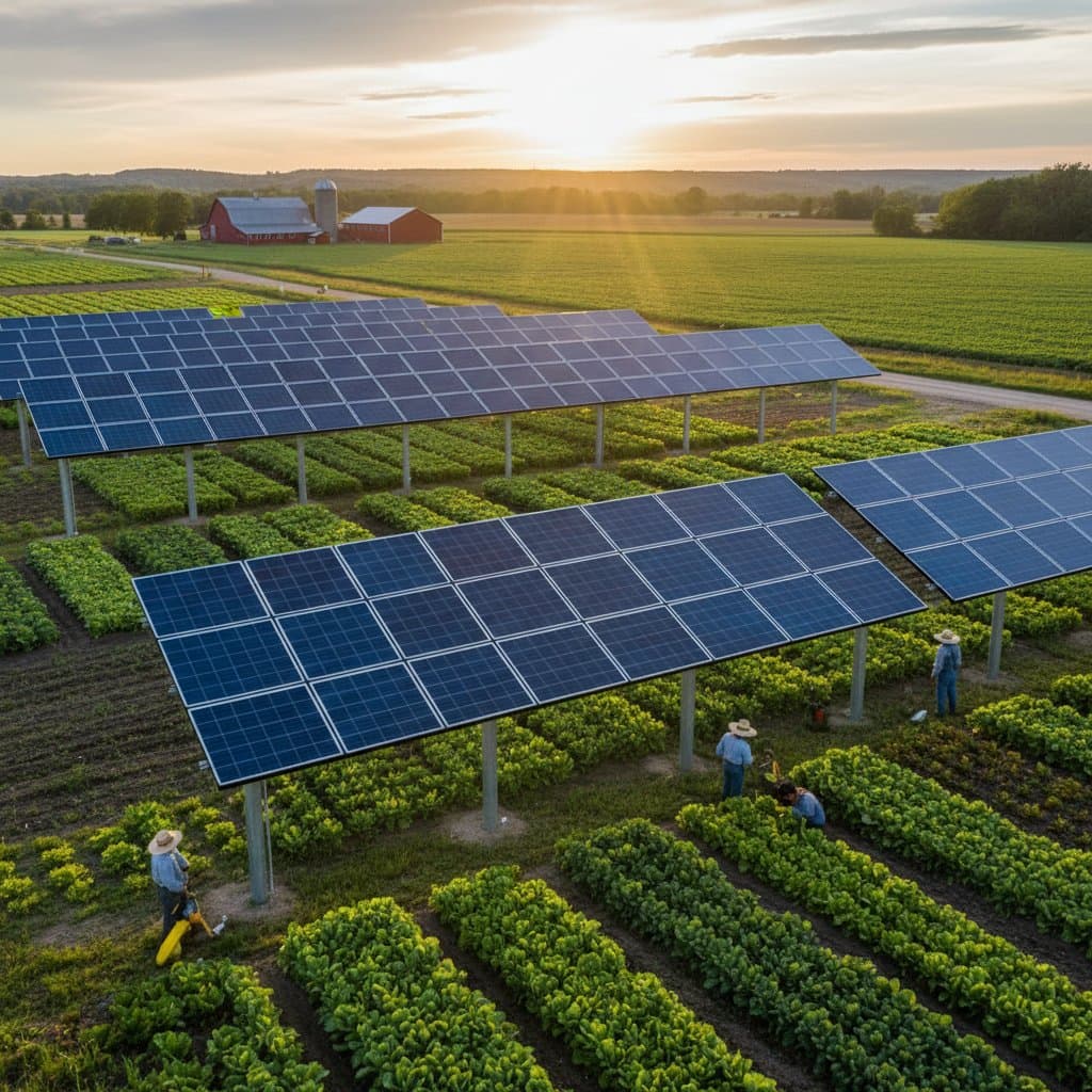 Featured image for Agrivoltaics: Solar Panels That Pay Farmers Twice