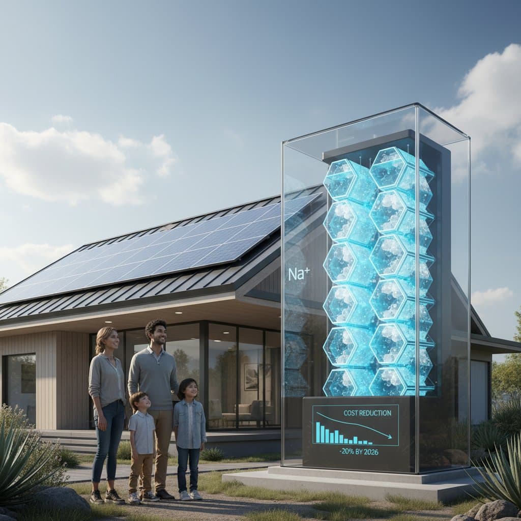 Featured image for Sodium-Ion Batteries Cut Solar Storage Costs by 2026
