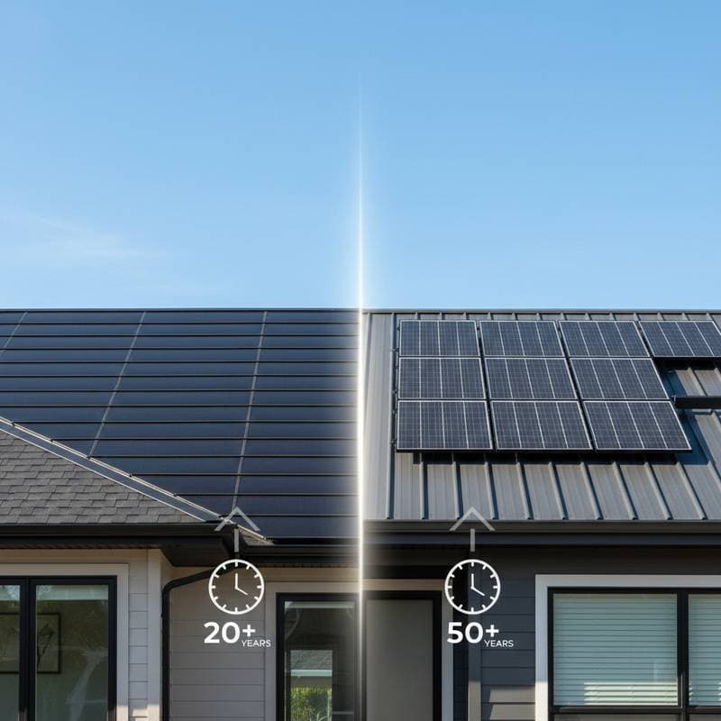 Featured image for Solar Shingles vs Metal Roofs: Which Lasts Longer?