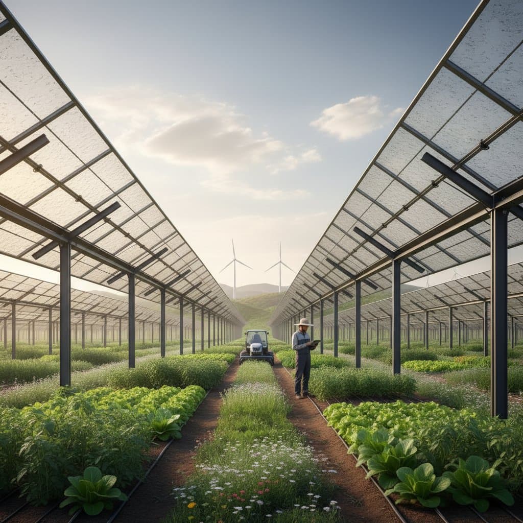 Featured image for Solar Panels and Crops Share the Same Field