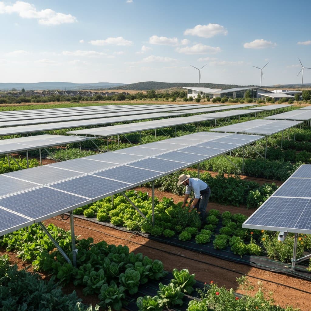 Featured image for Agrivoltaics Lets Farmers Grow Crops Under Solar Panels