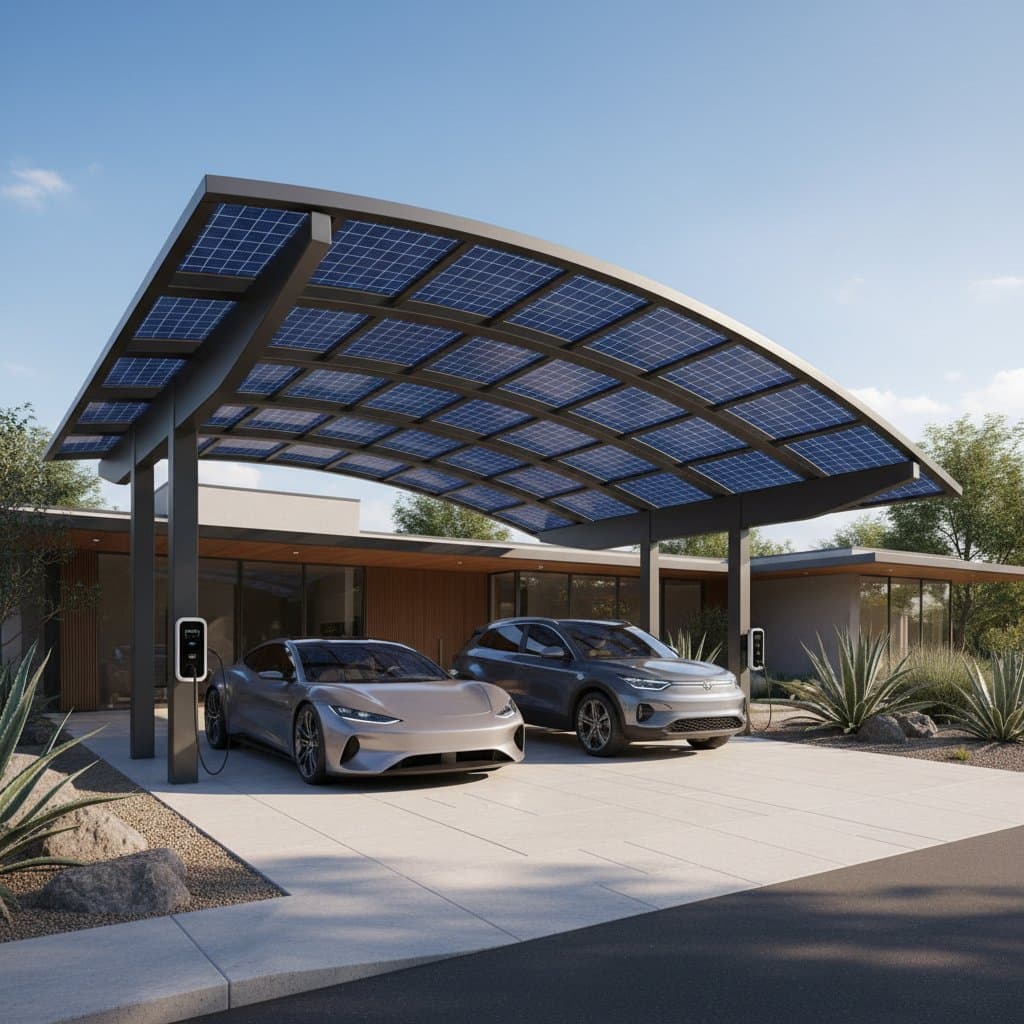 Featured image for Why Driveway Solar Canopies Rule 2026 Trends