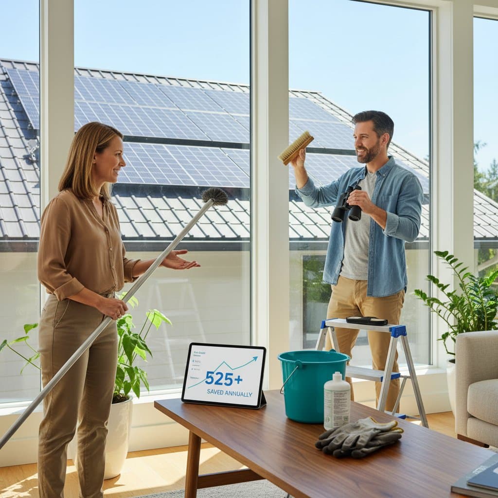 Featured image for DIY Solar Care Saves Homeowners $500+ Each Year