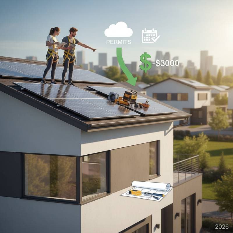 Featured image for Fast-Track Permits Cut DIY Solar Costs by $3,000