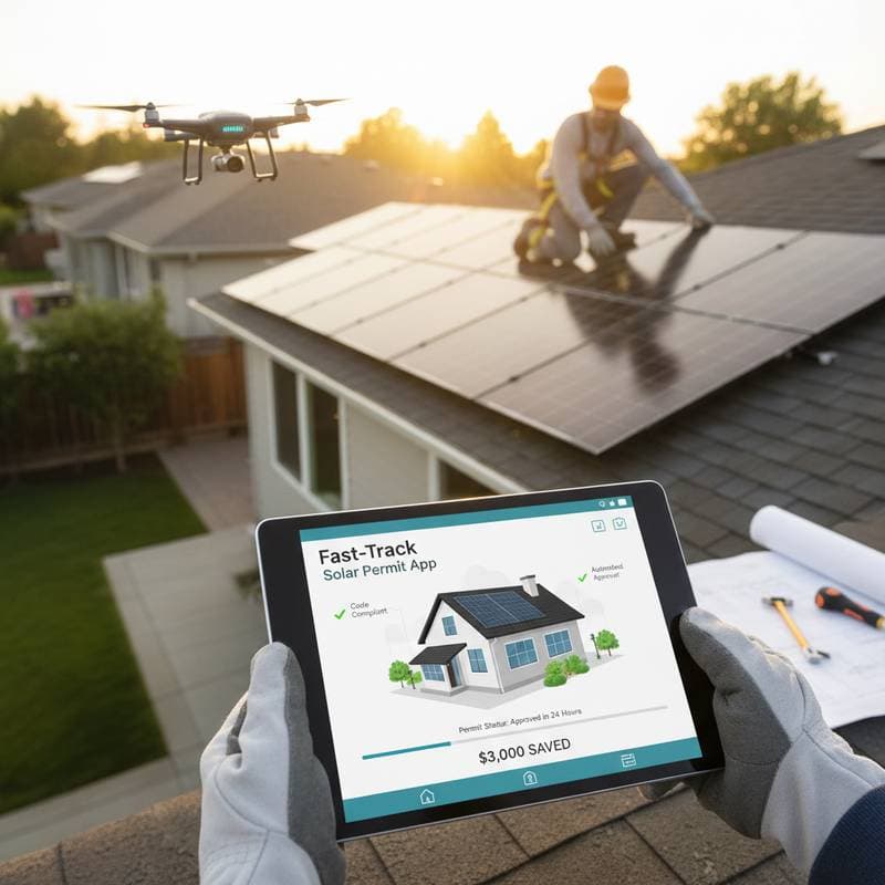 Featured image for Fast-Track Apps Save $3K on DIY Solar Permits