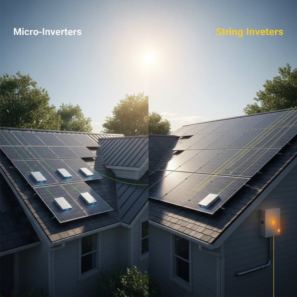 Featured image for String vs Micro-Inverters: 2026 ROI Comparison