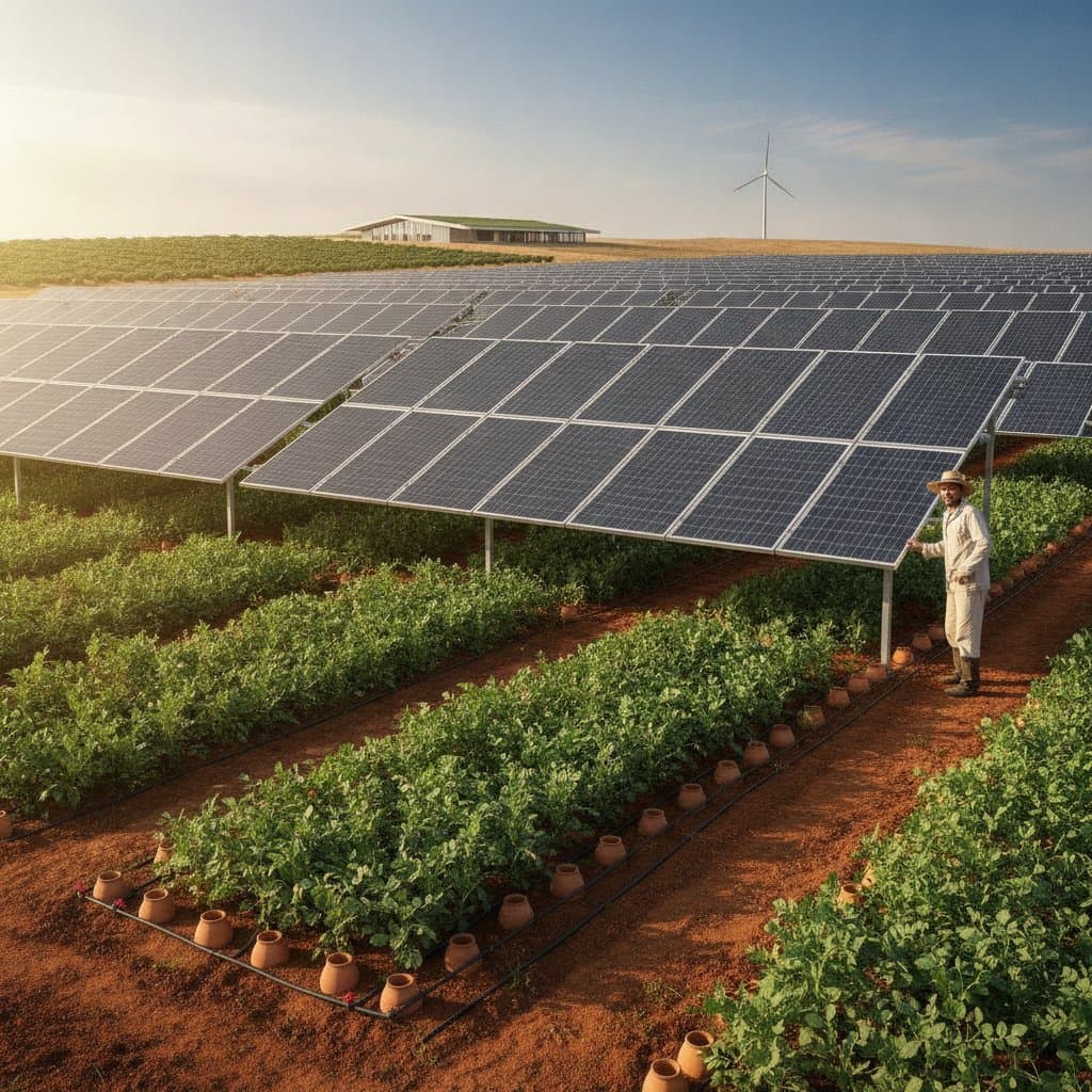 Featured image for Solar Panels and Crops Share Land for Double Harvest